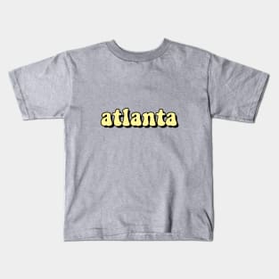 Atlanta soft Yellow Kids T-Shirt